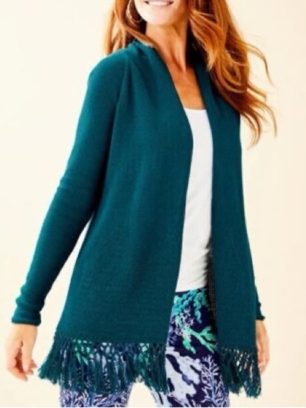 Lilly Pulitzer Tatum Cardigan in Inky Tidal